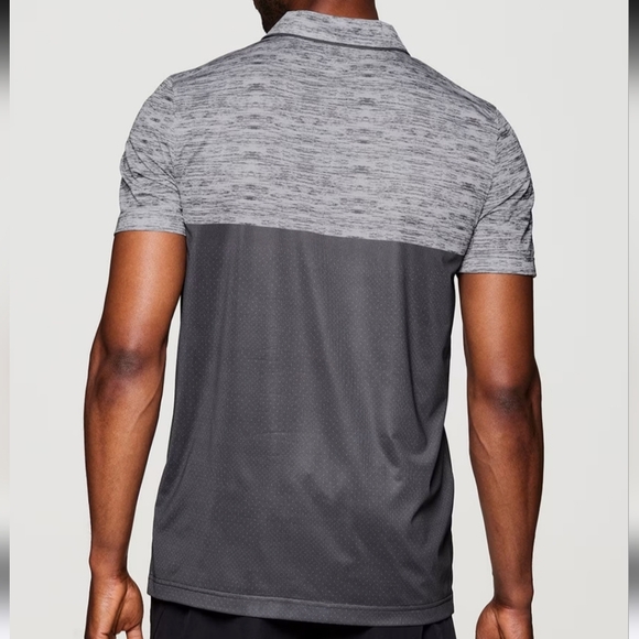 RBX Stay On Course Closed Mesh Gray Polo Men's Medium - Picture 12 of 12